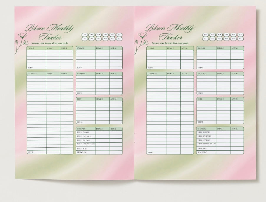 Bloom Budget Journal | E-book